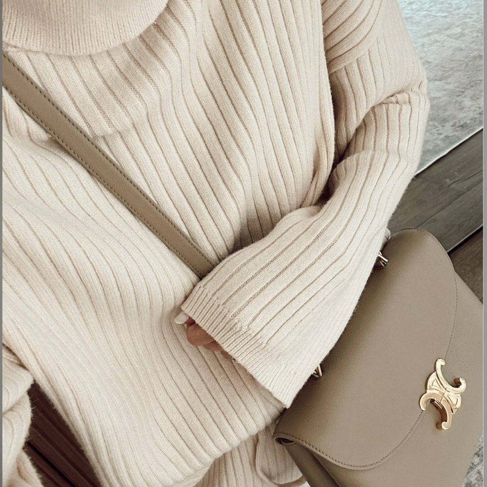 Turtleneck Sweater+Pants Set S